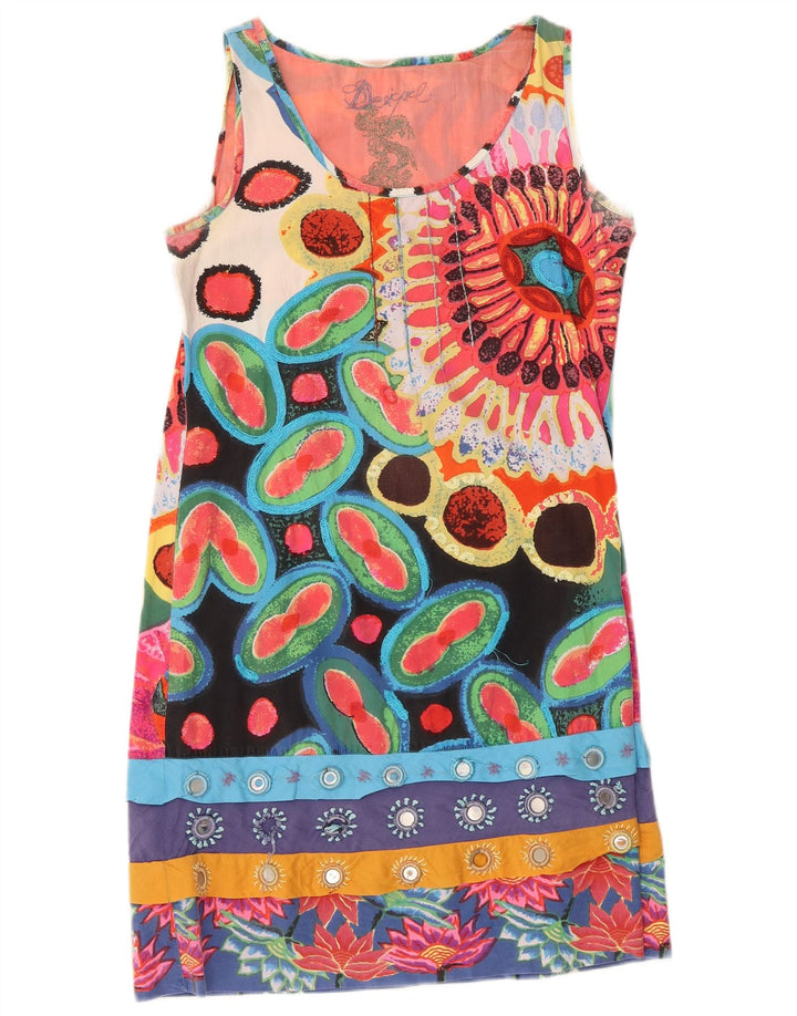 Desigual Vestido recto gráfico para mujer EU 40 Mediano Multicolor Floral