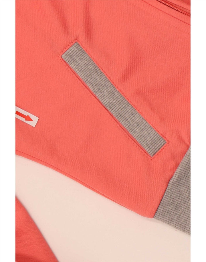 Hummel Mujer Gráfico Chándal Top Chaqueta UK 10 Small Rosa Colorblock