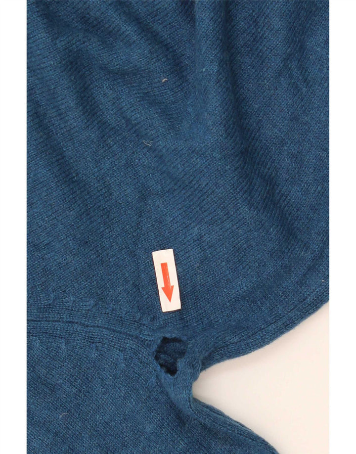 Marks & Spencer Jersey De Cuello Redondo Para Hombre De Lana De Cordero Azul Grande
