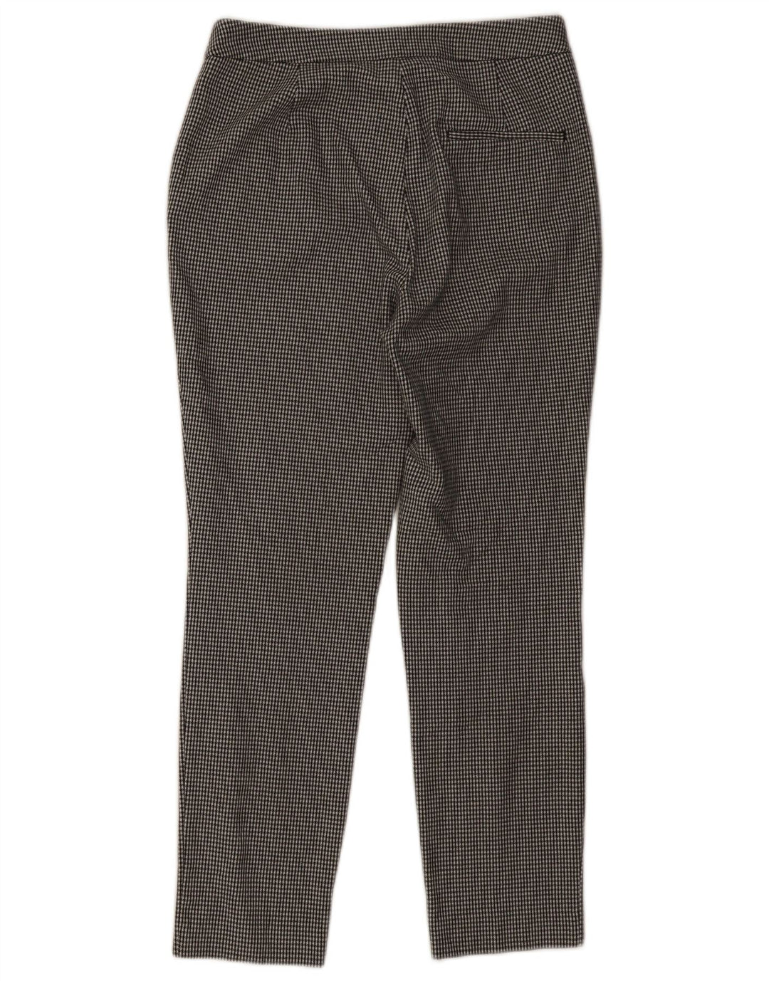 Zara Mujer Pantalones Cortos Delgados Pequeños W26 L26 Pata De Gallo Negro