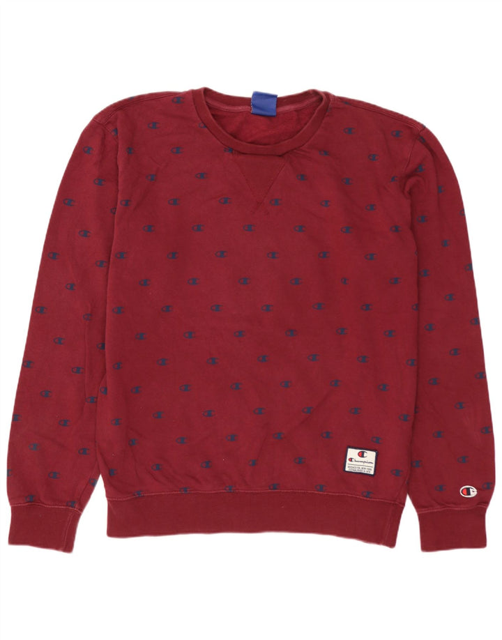 Champion Sudadera Gráfica para Hombre Jumper Small Borgoña Algodón