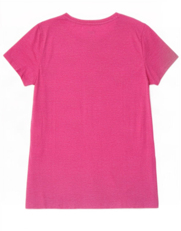 Puma Camiseta gráfica para mujer Top UK 12 Medium Pink