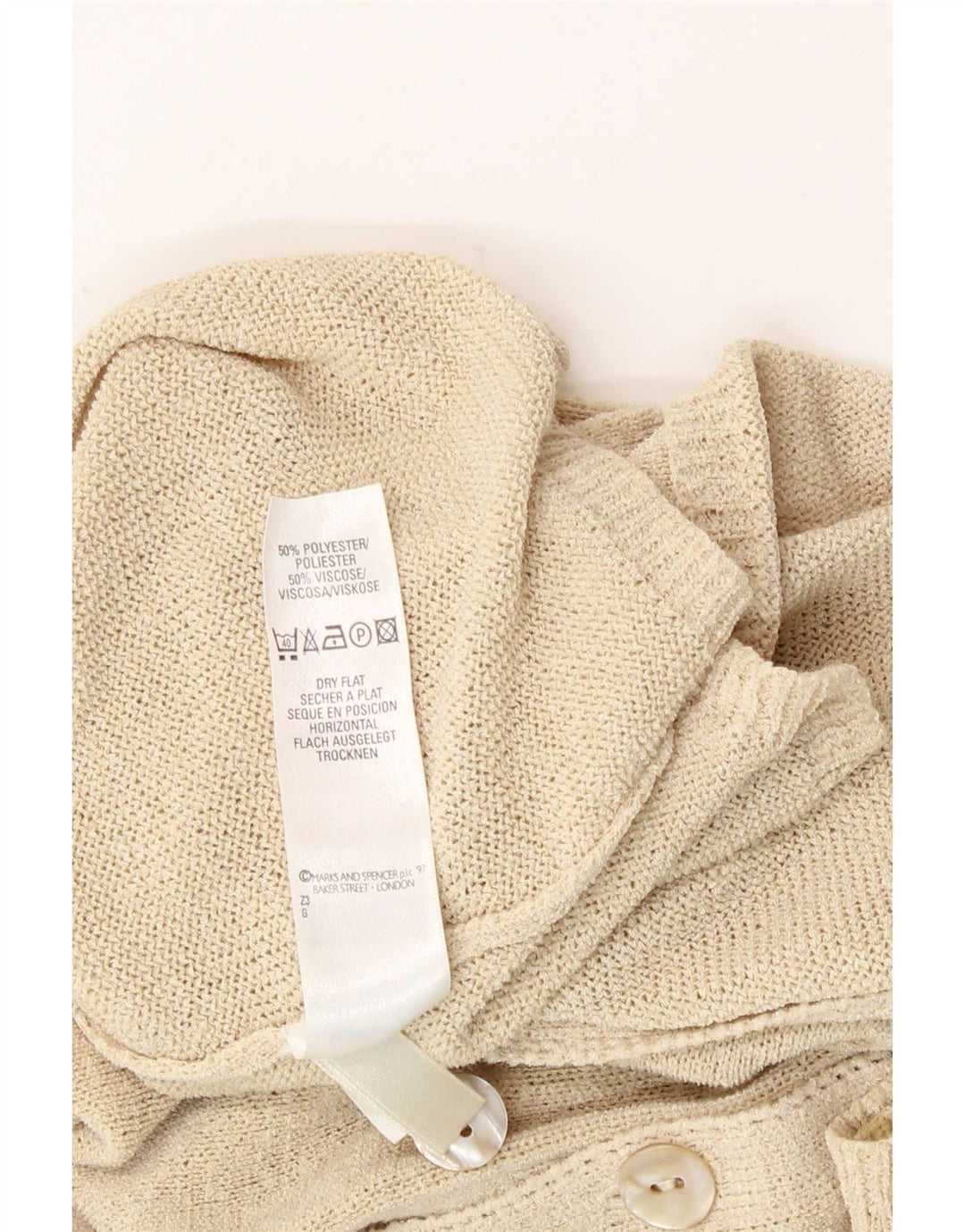 Marks & Spencer - Cárdigan St. Michael para mujer, talla 40, color beige medio