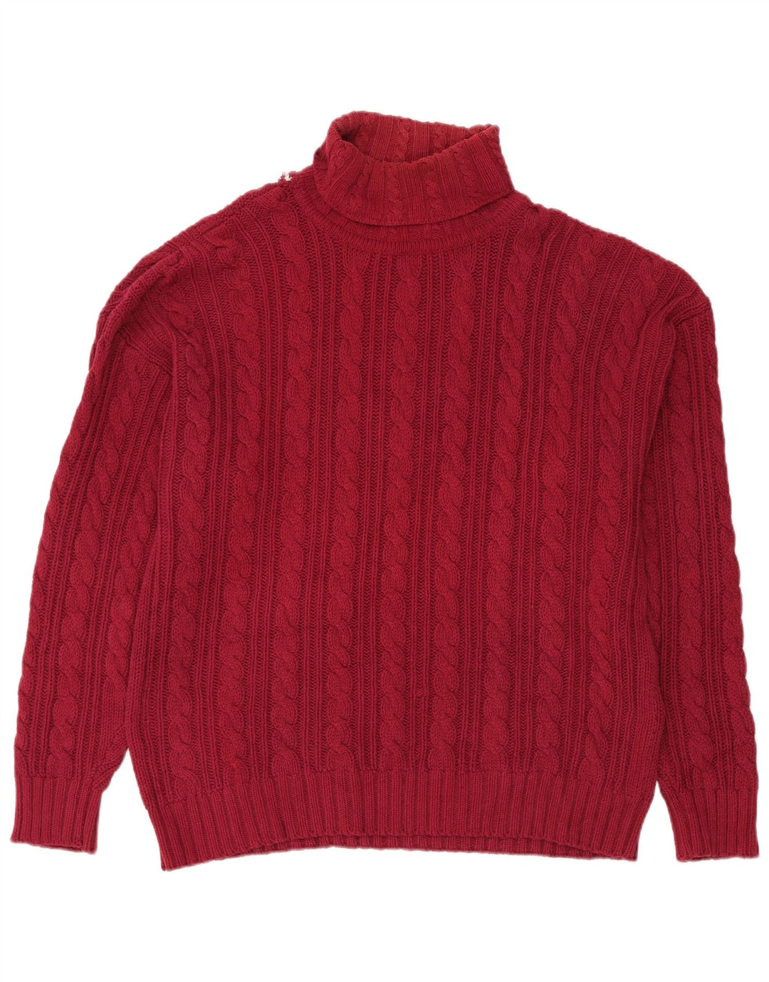 Eddie Bauer - Jersey con cuello vuelto para hombre, talla grande, algodón rojo