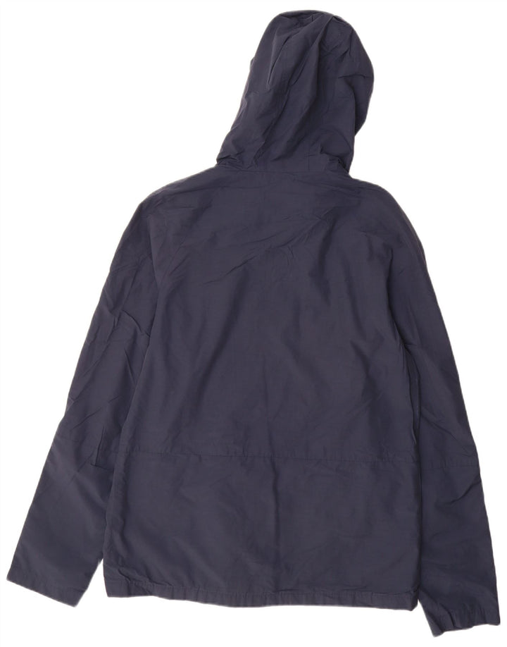 Jack Wills Chaqueta impermeable con capucha para hombre UK 40 Large Azul marino Algodón