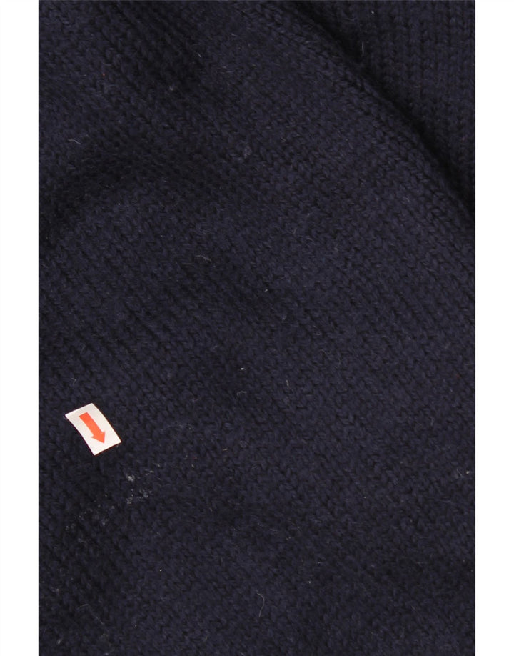 Gant Jersey con cuello tipo chal para hombre, talla 3XL, lana azul marino