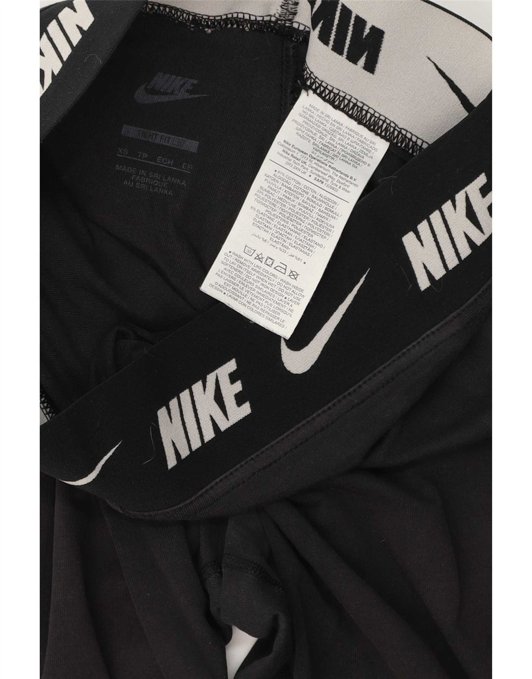 Leggings Nike para mujer UK 6 XS Algodón negro