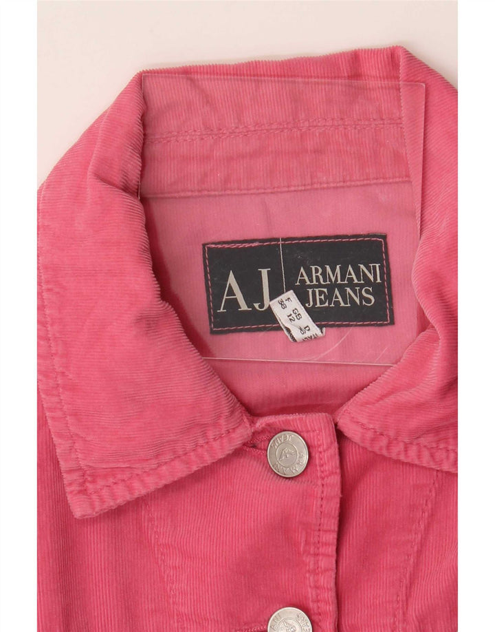Armani Jeans Chaqueta de pana para mujer Reino Unido 42 Rosa mediano