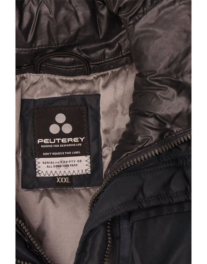 PEUTEREY Chaqueta Acolchada Mujer UK 22 3XL Azul Marino Polietileno
