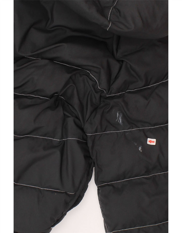 Nike Chaqueta acolchada con capucha para niñas 8-9 años Pequeña Negro Poliéster