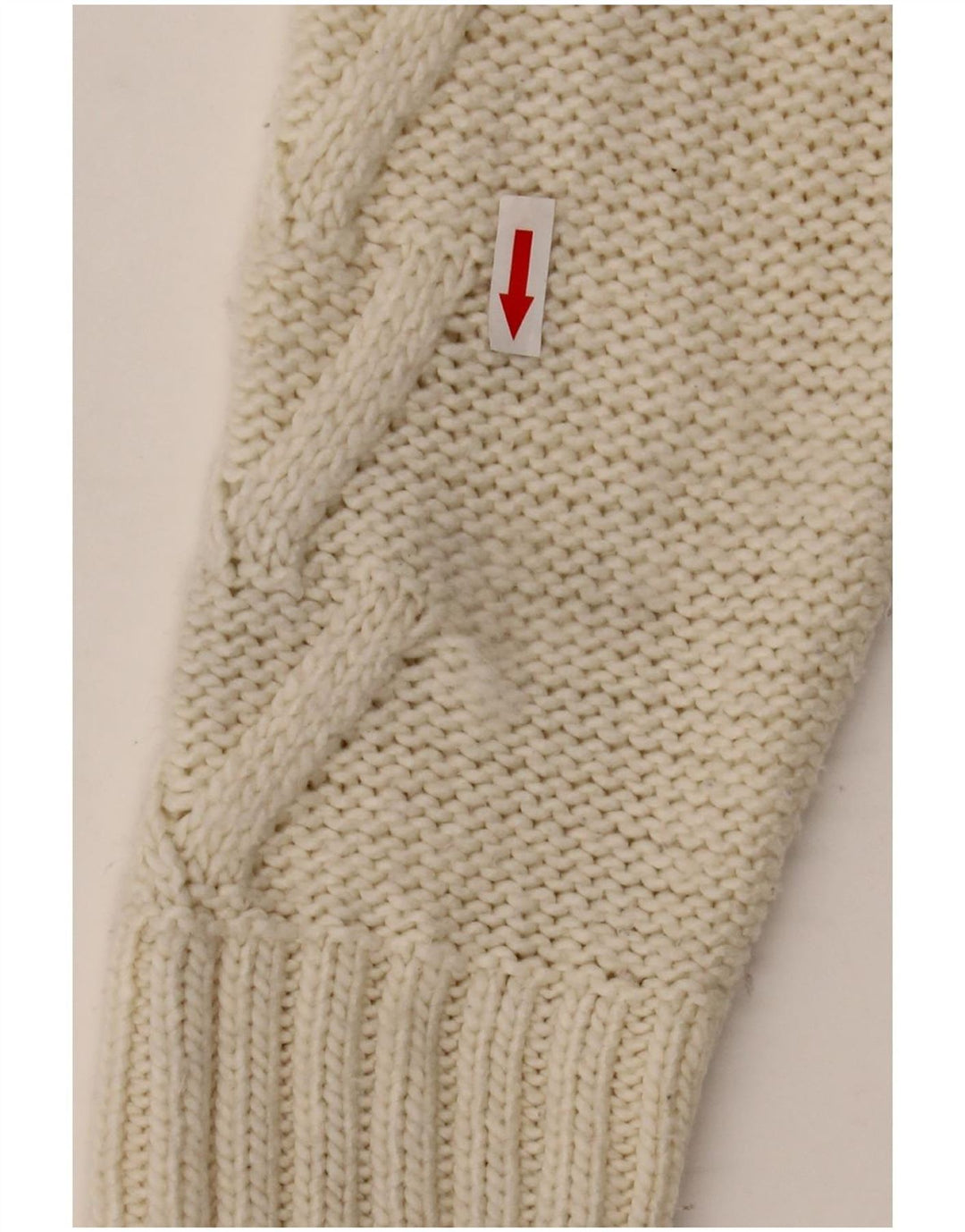 Marks & Spencer Suéter tipo jersey con cuello alto para mujer UK 46 Large Off White