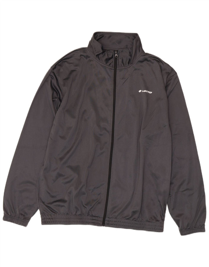Lotto Chaqueta Top Chándal Hombre 2XL Poliéster Gris