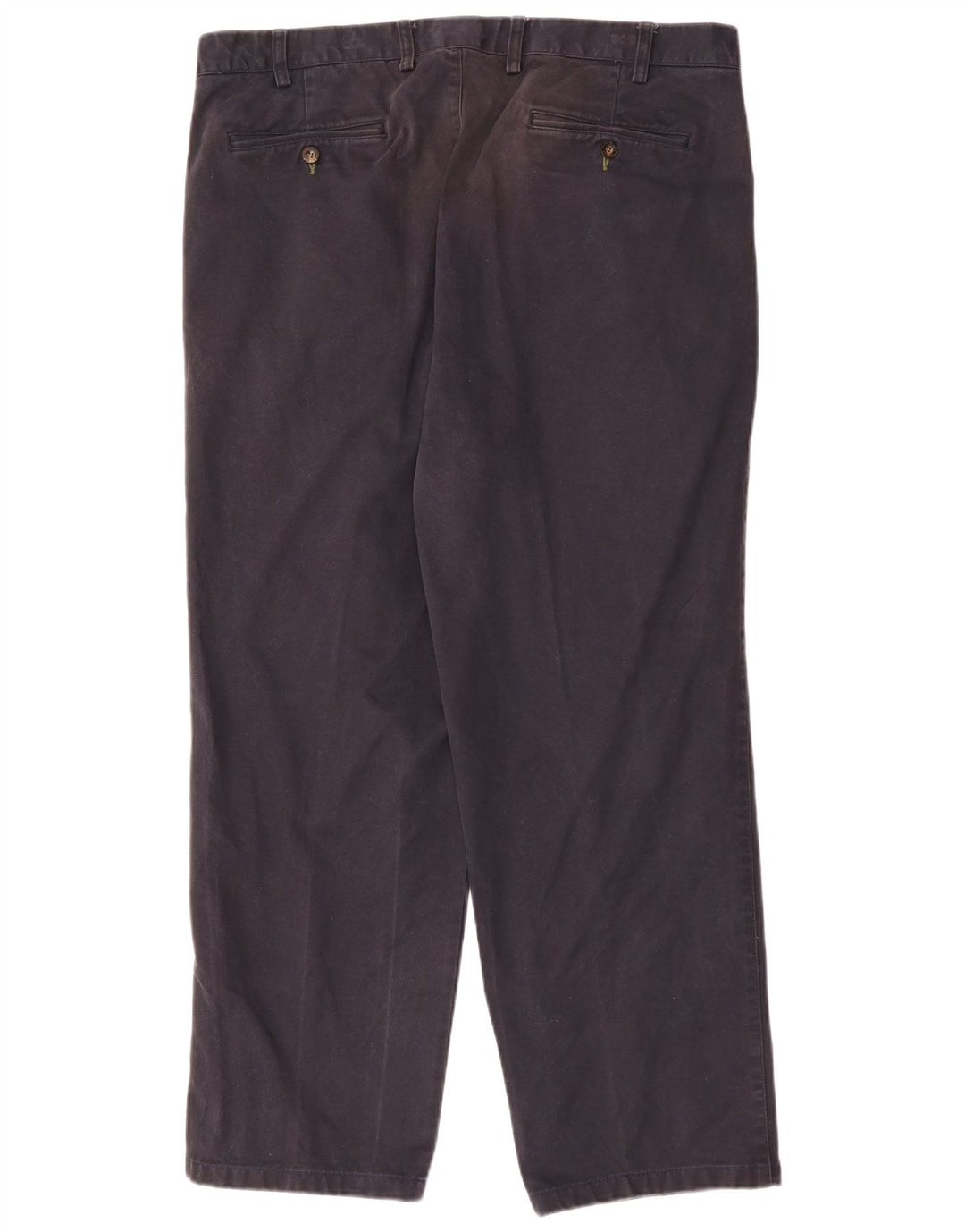 ORVIS Pantalón chino con pinzas para hombre W38 L29 Algodón azul marino