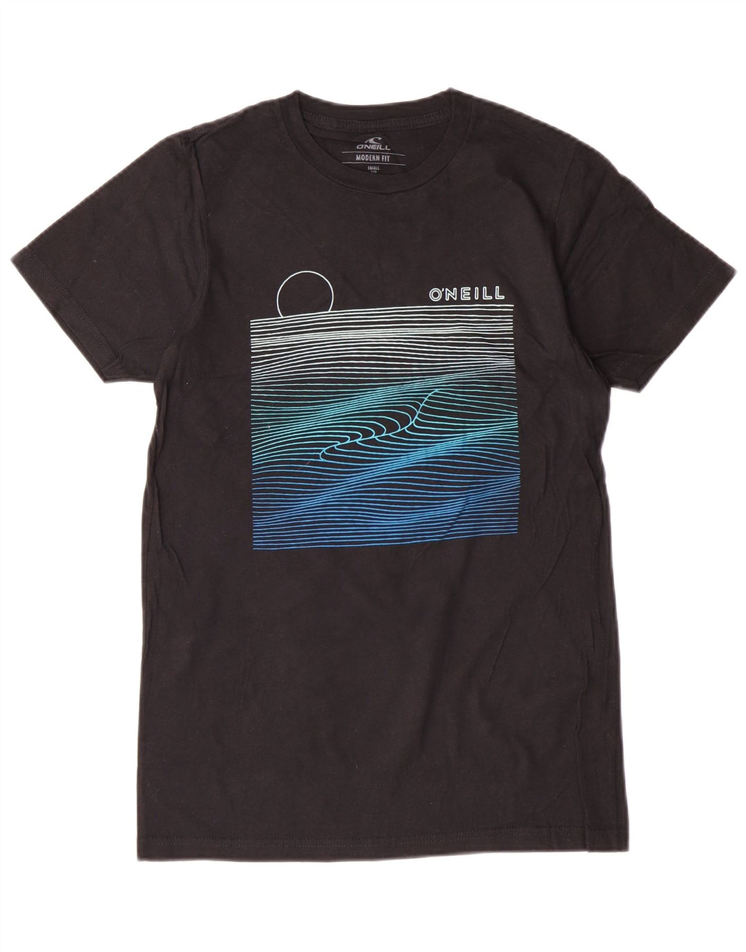 O'Neill Camiseta gráfica de ajuste moderno para hombre Top pequeño de algodón negro