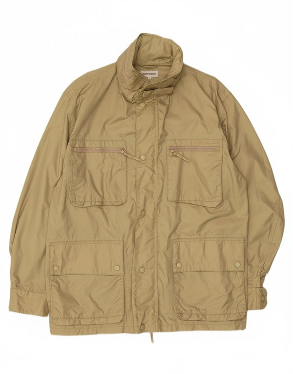 Alberto Aspesi Chaqueta utilitaria con capucha para hombre UK 40 Large Green Nylon