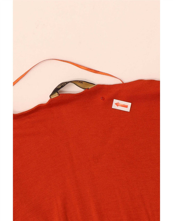 Massimo Dutti Vestido Básico Mujer UK 40 Small Naranja