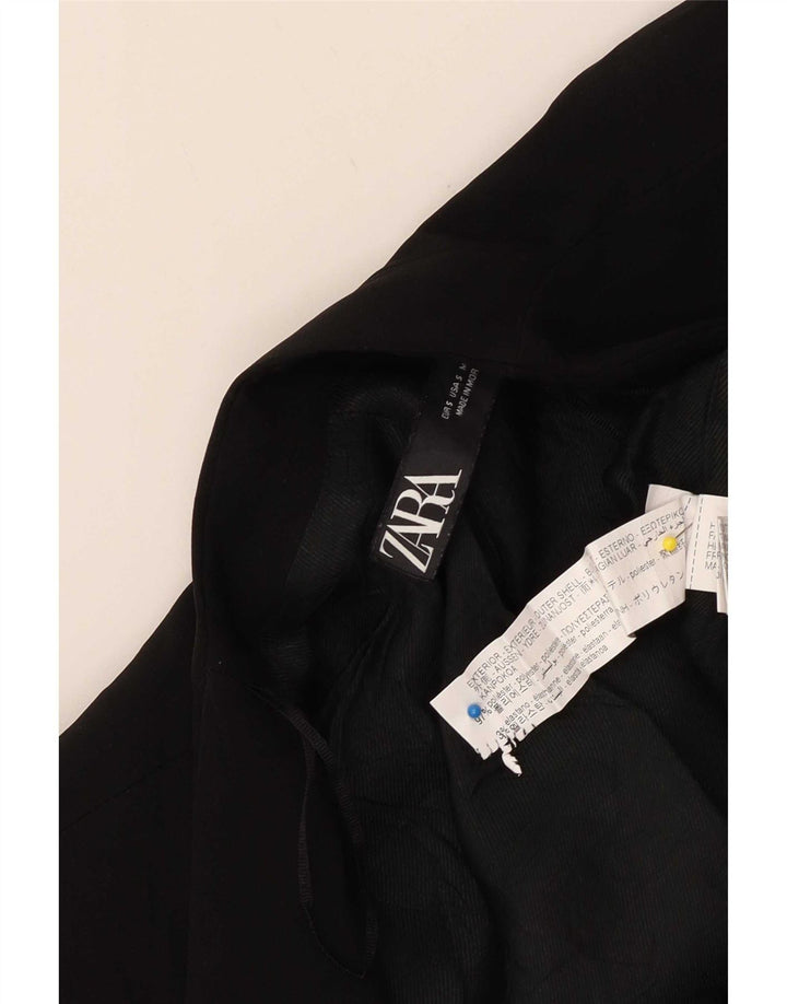Chaqueta tipo blazer abierta de Zara para mujer UK 40 Small Poliéster negro