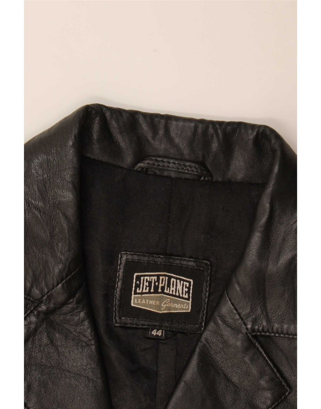 Jet Plane Chaqueta de cuero para mujer IT 44 Medium Black