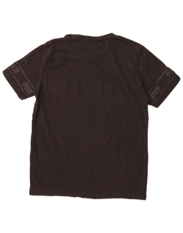 Puma - Camiseta gráfica para hombre, talla grande, algodón gris