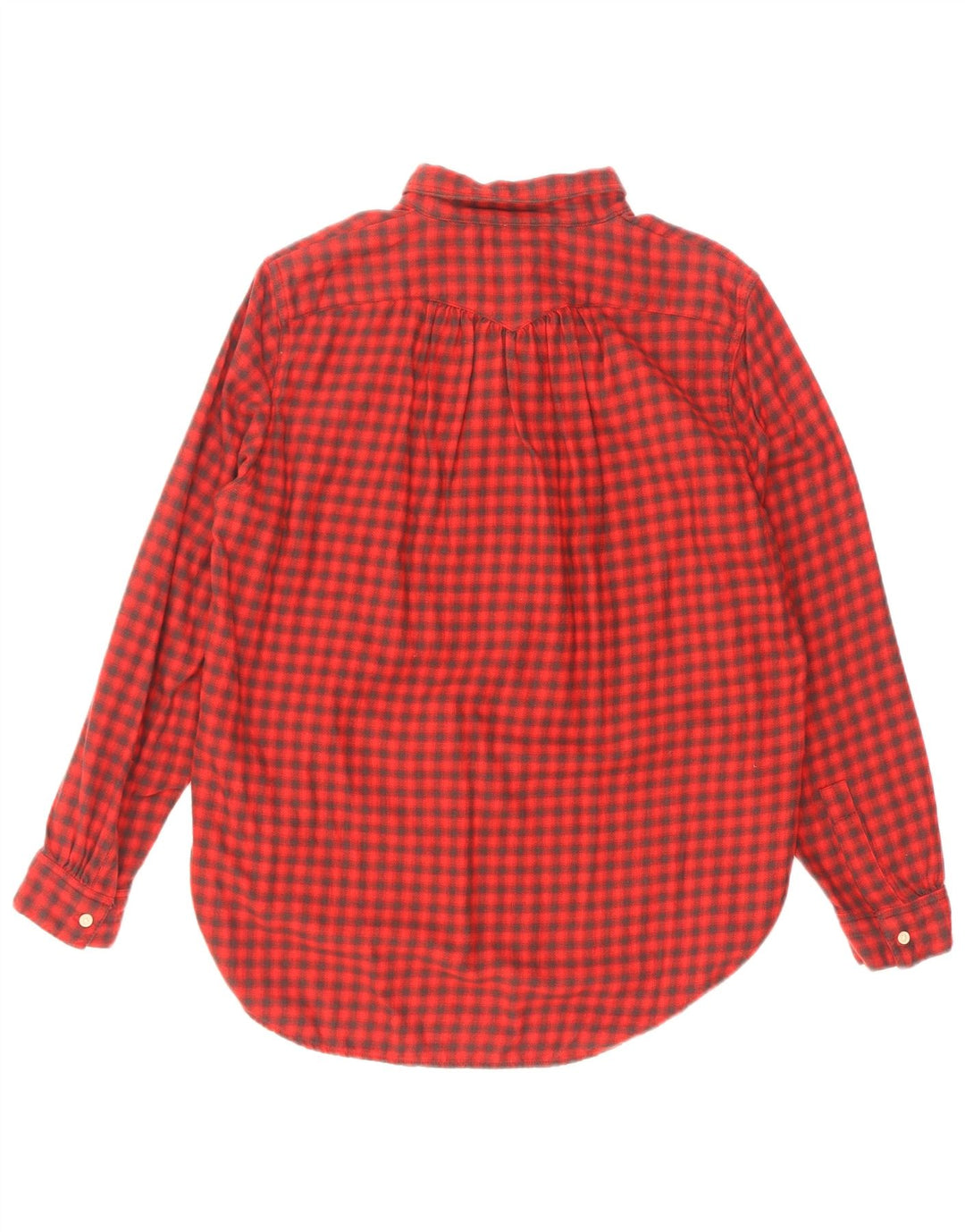 Levi's Camisa de franela tipo jersey para mujer Reino Unido 46 Algodón a cuadros rojo grande