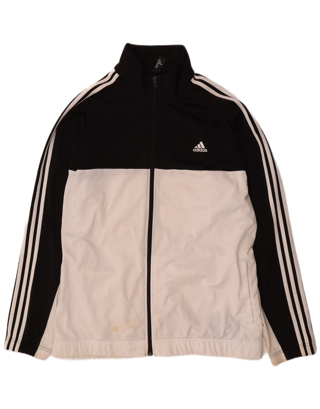 Adidas - Chaqueta de chándal para hombre, talla 2XL, color blanco, poliéster