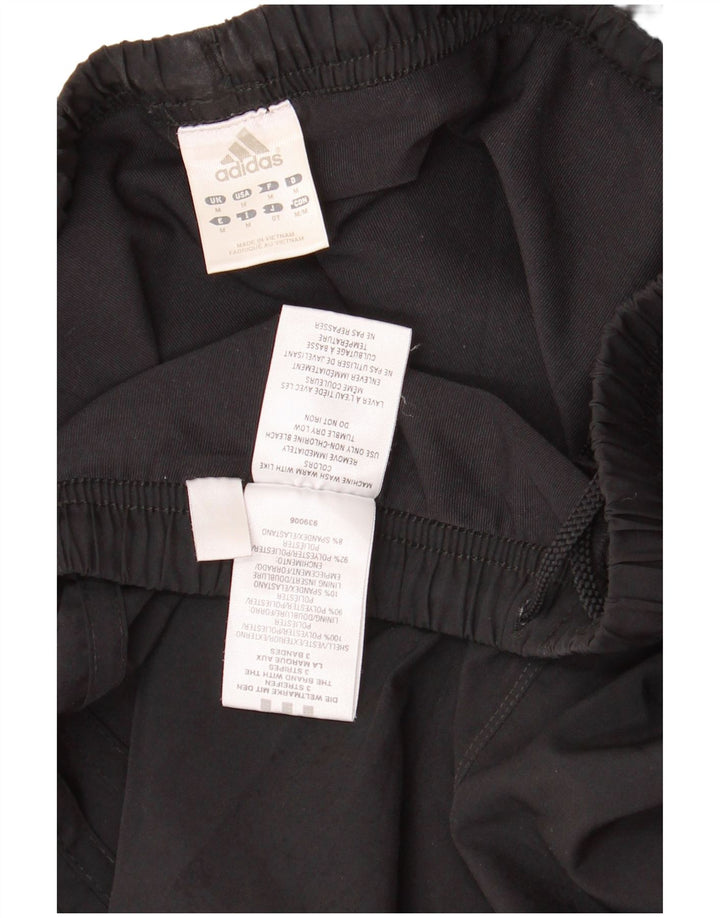 Adidas Pantalones cortos deportivos para mujer UK 12 Mediano Negro Poliéster