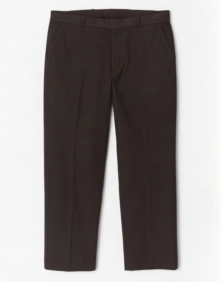 Marks & Spencer Pantalón de traje recto a medida para hombre W38 L31 Poliéster gris