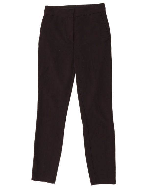 Zara Mujer Pantalón Chino Slim XS W24 L27 Negro Algodón