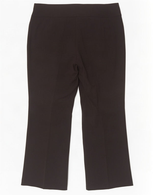 Marks & Spencer Pantalones informales de pierna ancha para mujer UK 18 XL W38 L28 Negro