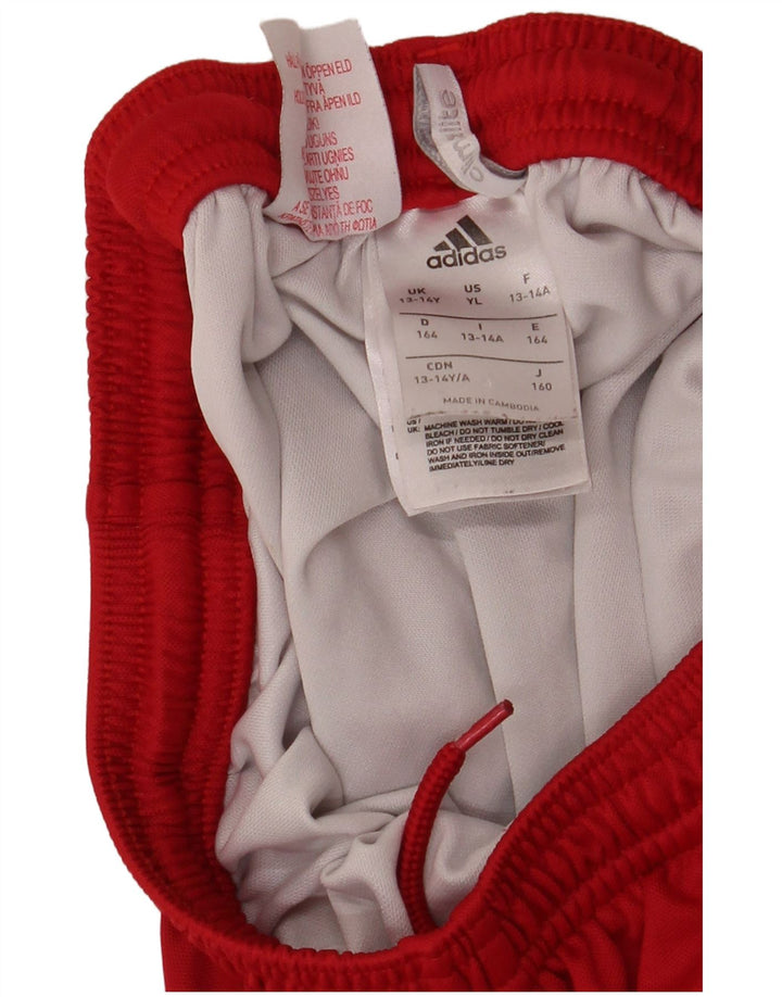 Adidas Chicos Climalite Sport Shorts 13-14 Años Rojo Poliéster