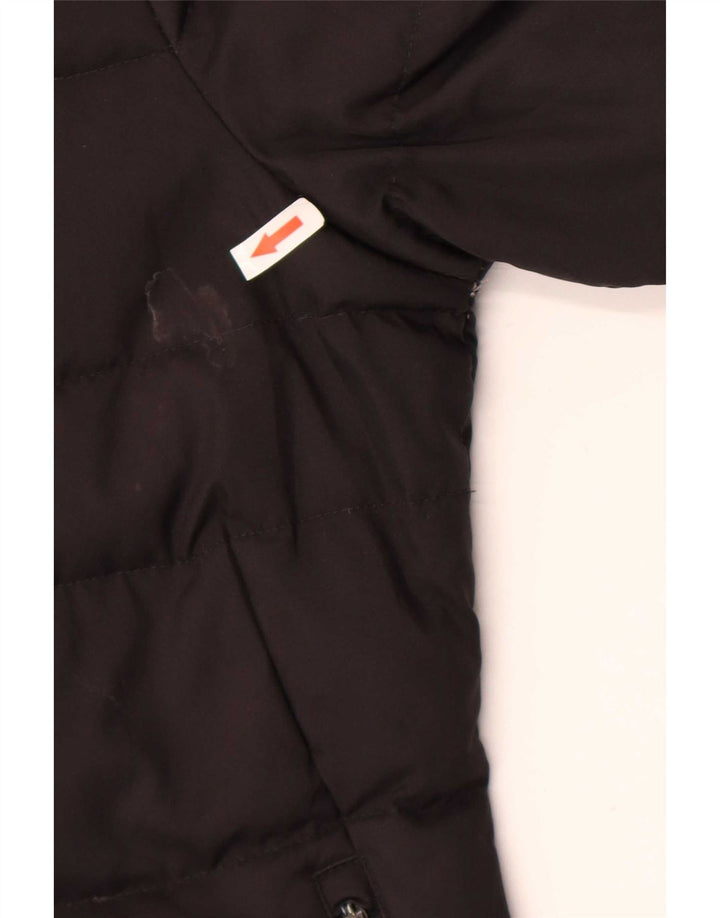 Puma Chaqueta acolchada con capucha para mujer UK 8 Small Poliéster negro