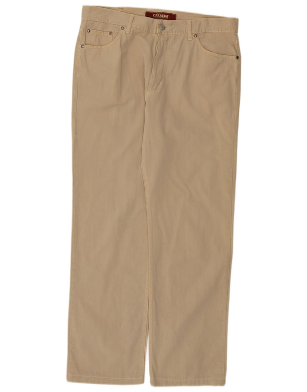 Carrera Pantalones casuales rectos para hombre IT 52 XL W34 L30 Algodón beige