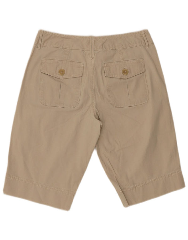 EDDIE BAUER Pantalones cortos chinos Vashon Fit para mujer US 2 XS W28 Algodón beige