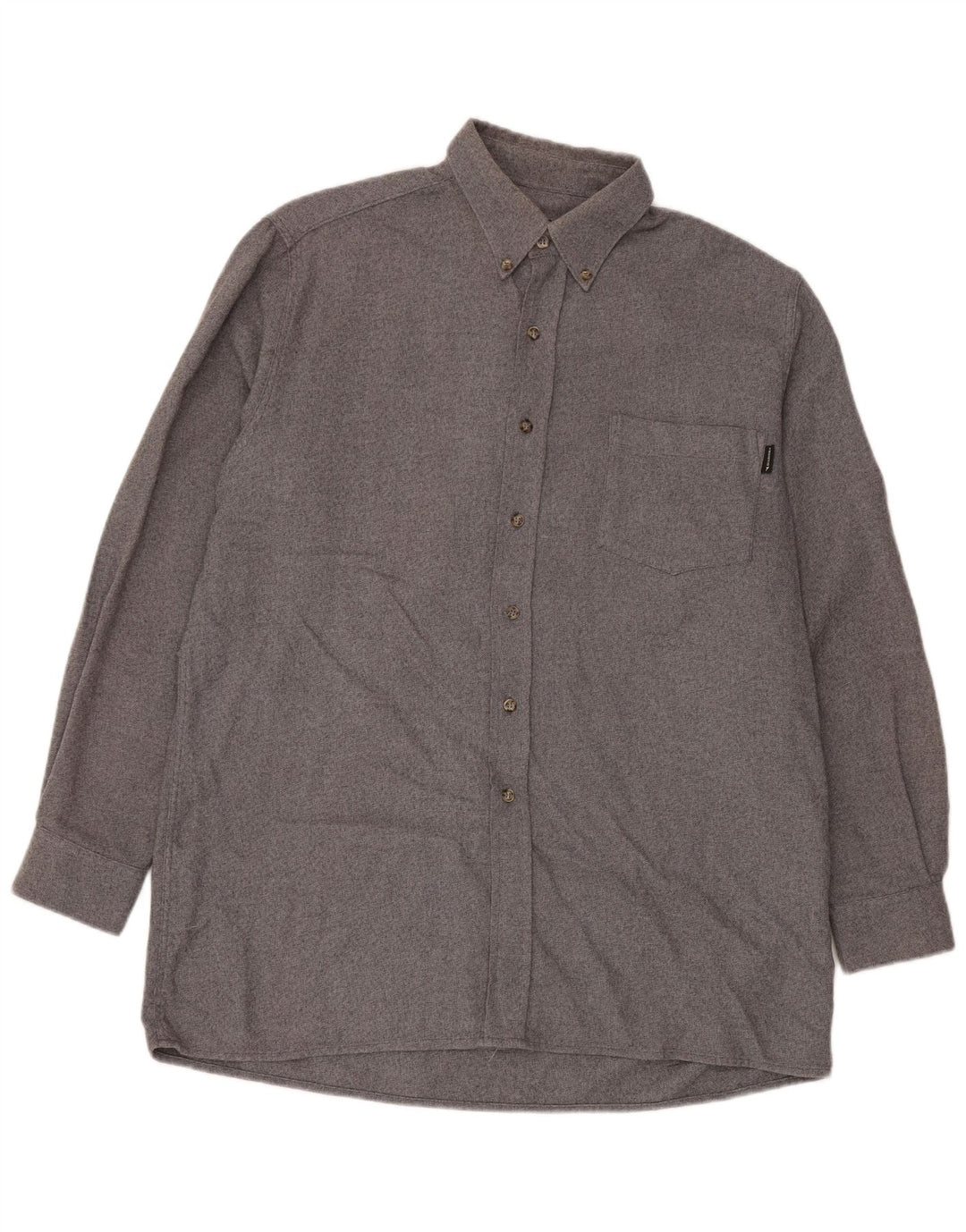 Diadora Camisa De Franela Hombre Grande Gris Algodón