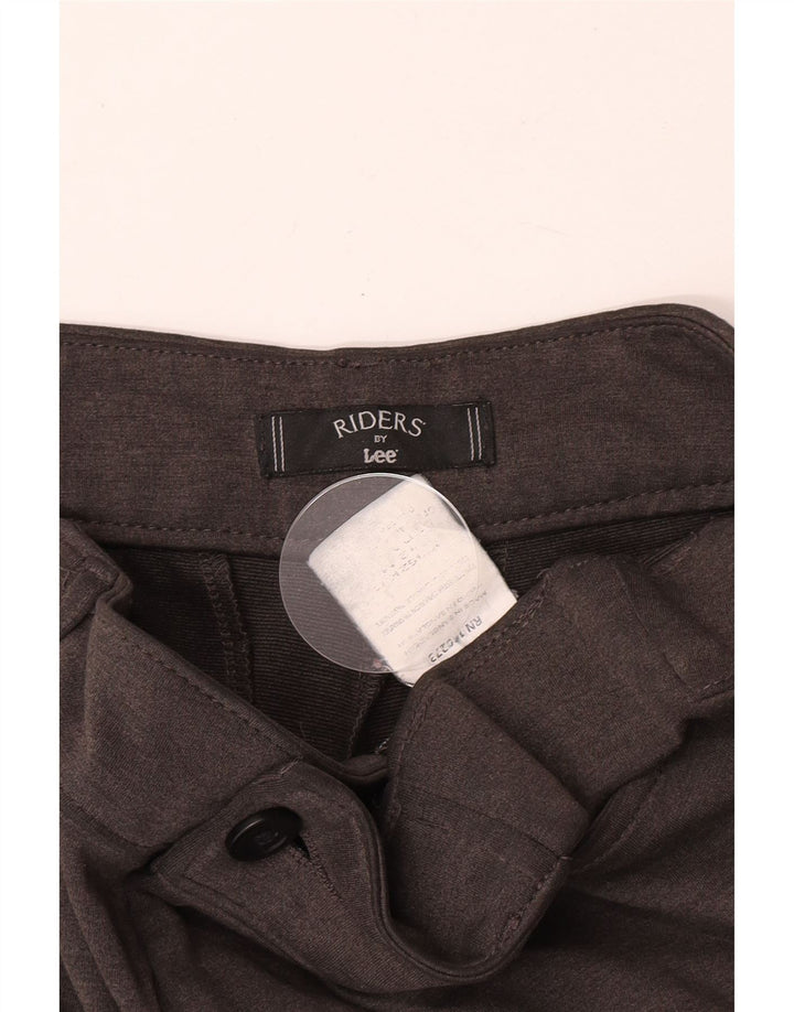 Pantalones casuales rectos Lee Riders para mujer W34 L31 Poliéster gris
