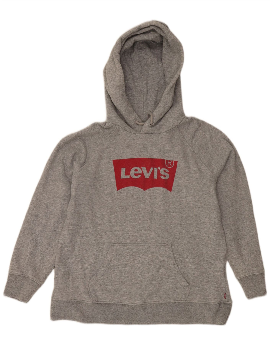 Levi's Hombre Sudadera Con Capucha Gráfica De Algodón Moteado Gris Medio