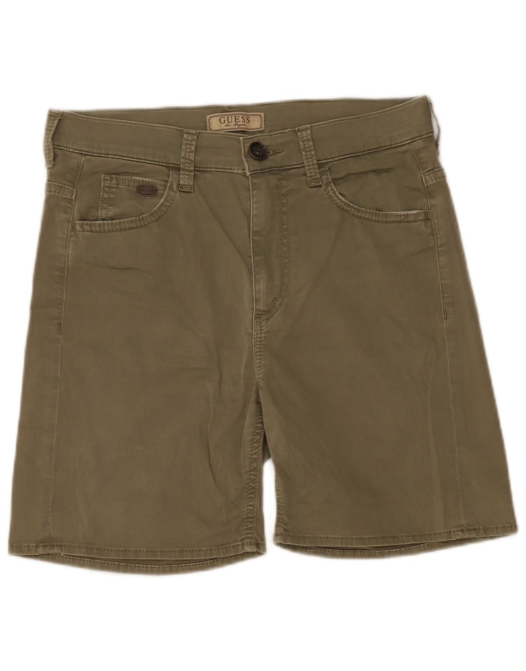 Guess Shorts casuales para hombre W28 Small Khaki