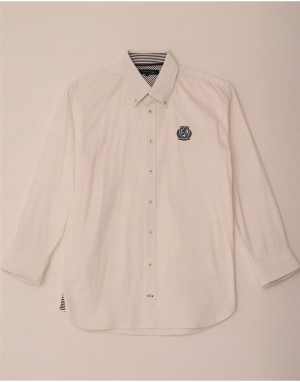 Camisa Tommy Hilfiger Hombre Grande Algodón Blanco