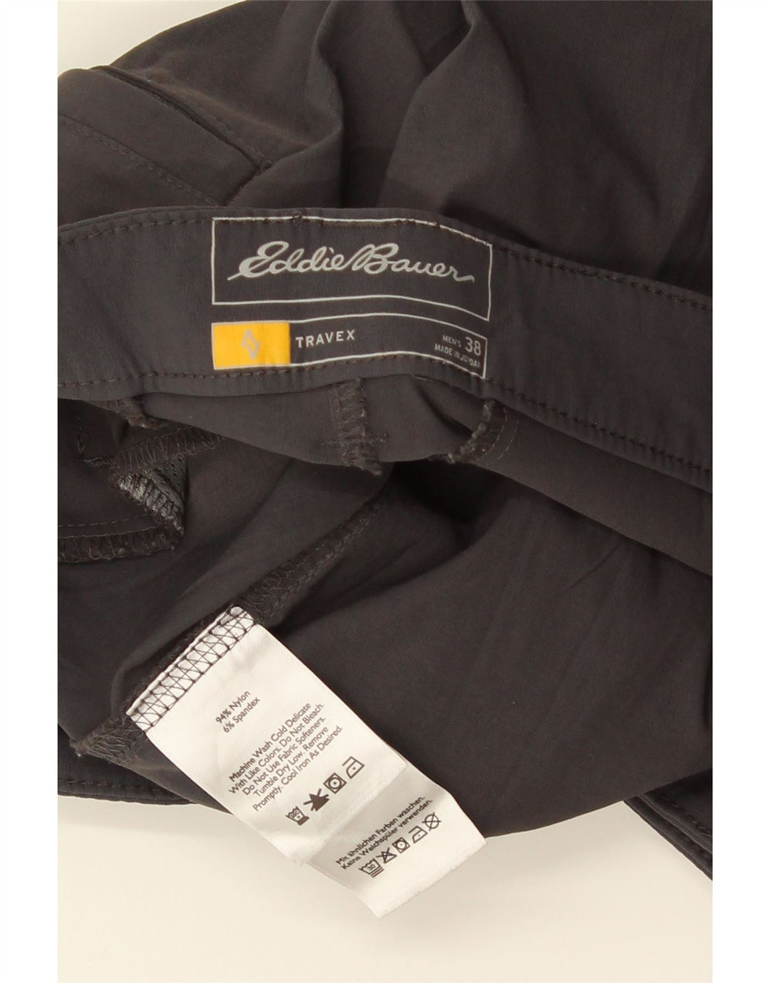 Eddie Bauer Pantalones cortos chinos para hombre W38 XL Nylon gris