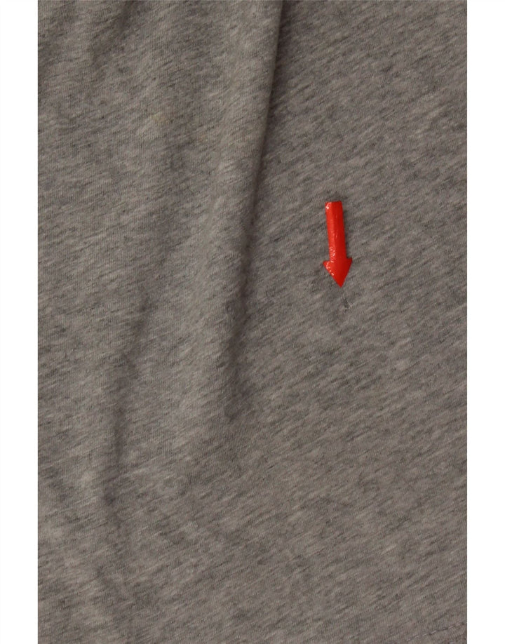 Quiksilver Camiseta con gráfico de ajuste regular para hombre Top de algodón gris medio