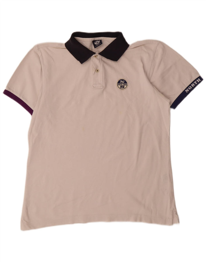 North Sails Polo De Rugby Para Hombre Algodón Blanco Mediano