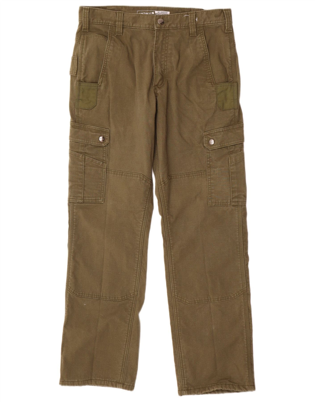Carhartt Pantalones Cargo De Corte Relajado Para Hombre W32 L32 Algodón Caqui