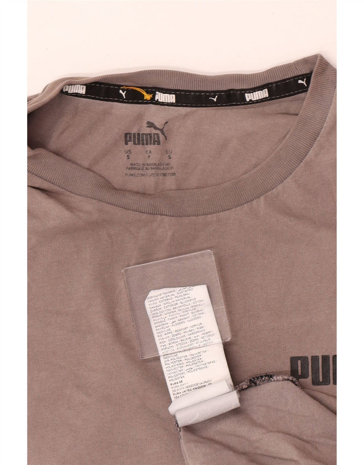 Camiseta Puma Hombre Top Small Gris Algodón