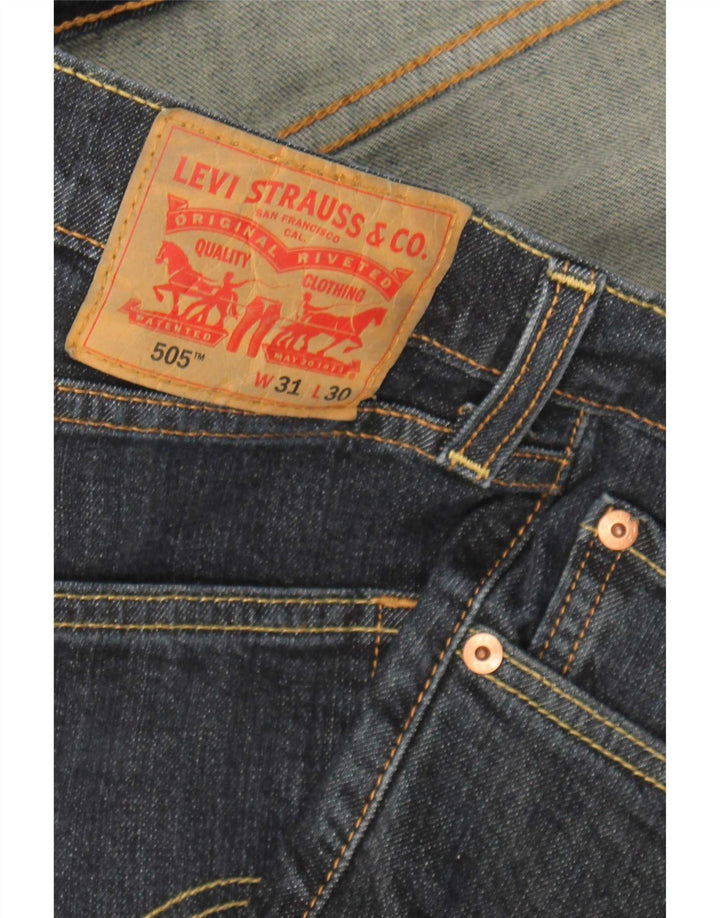 Levi's Mens 505 Regular Straight Jeans W31 L30 Azul marino