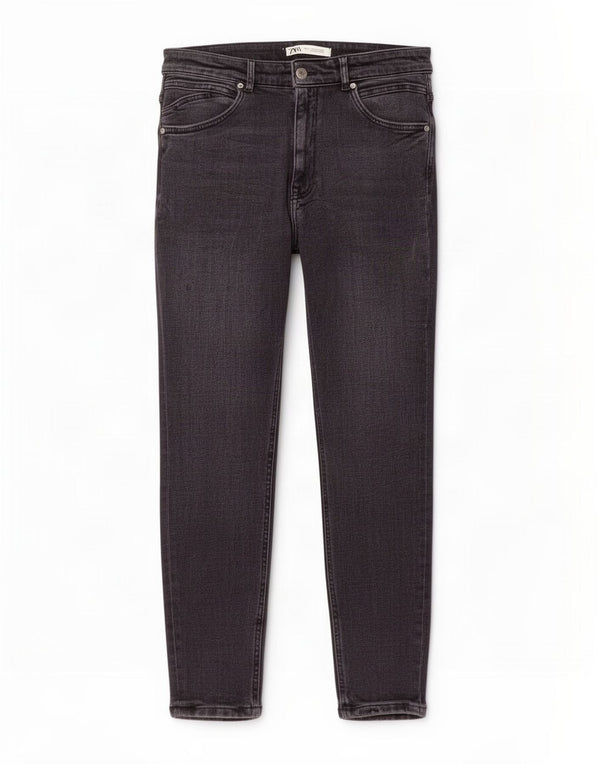 Zara Jeans ajustados para hombre EU 42 Large W32 L27 Gris