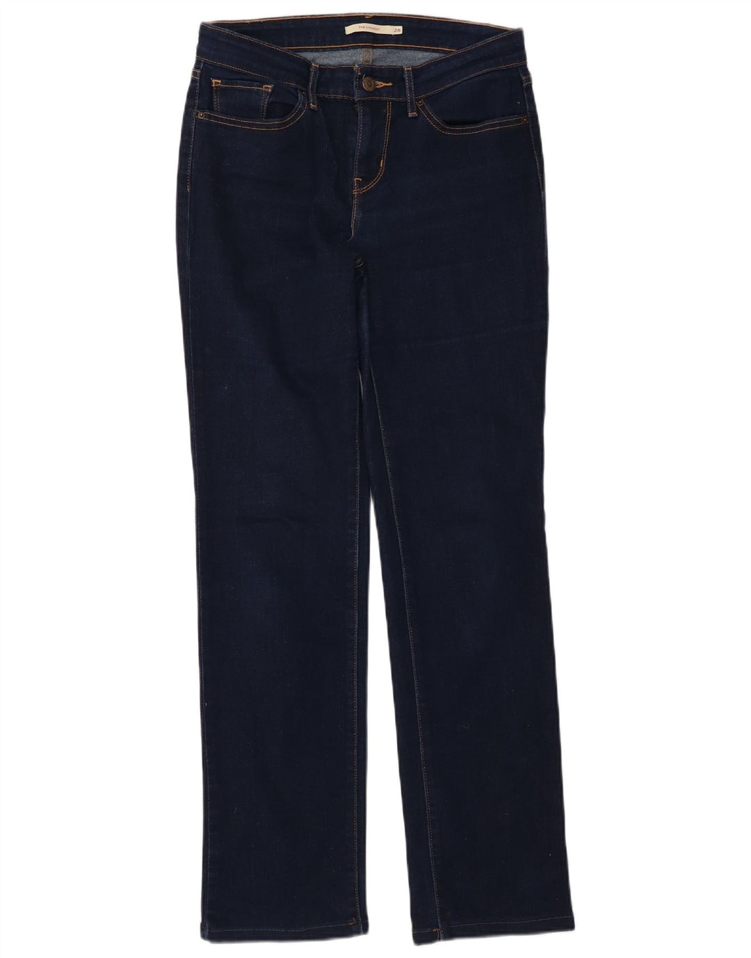 Vaqueros Levi's Mujer 714 Rectos W28 L30 Algodón Azul Marino