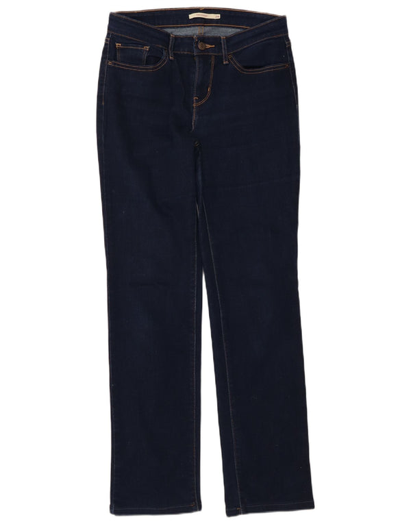 Vaqueros Levi's Mujer 714 Rectos W28 L30 Algodón Azul Marino