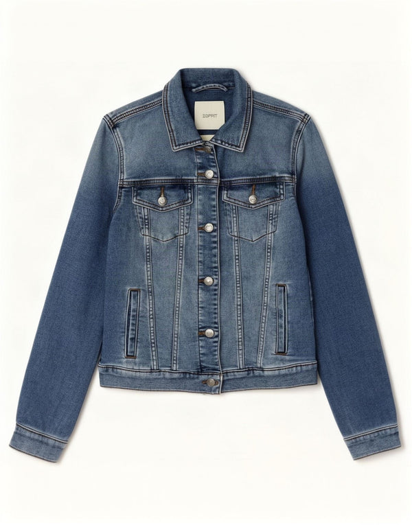 Esprit Chaqueta vaquera para mujer UK 10 Small Algodón azul