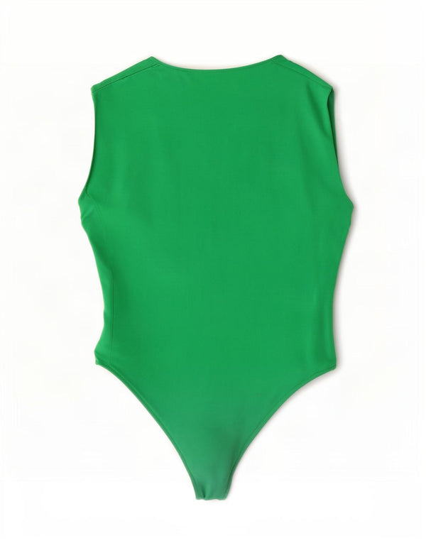 Body Zara Mujer UK 40 Verde Medio