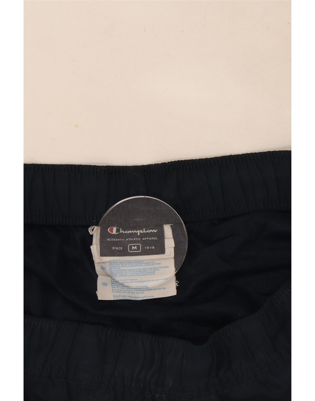 Champion Shorts deportivos gráficos para hombre Poliéster color block azul marino medio